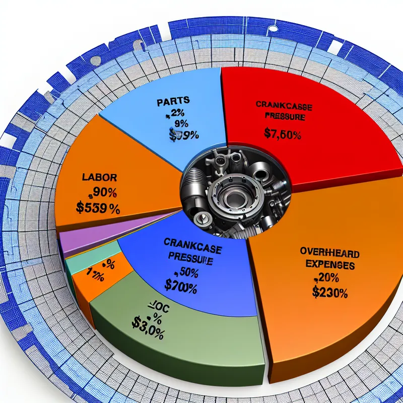 Cost analysis for crankcase pressure sensor repair visualized.