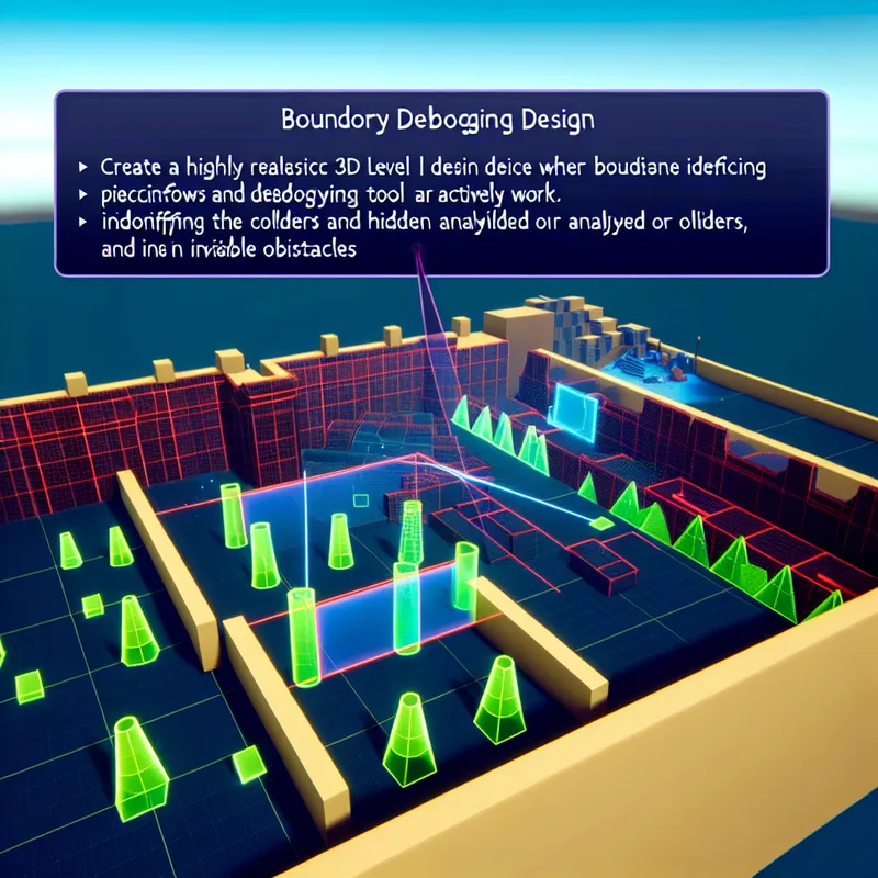 Using boundary debugging tools to fix invisible walls in Duckside levels