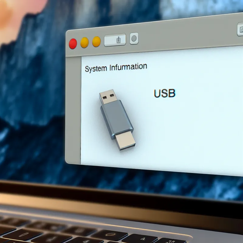 Checking USB device recognition in MacBook