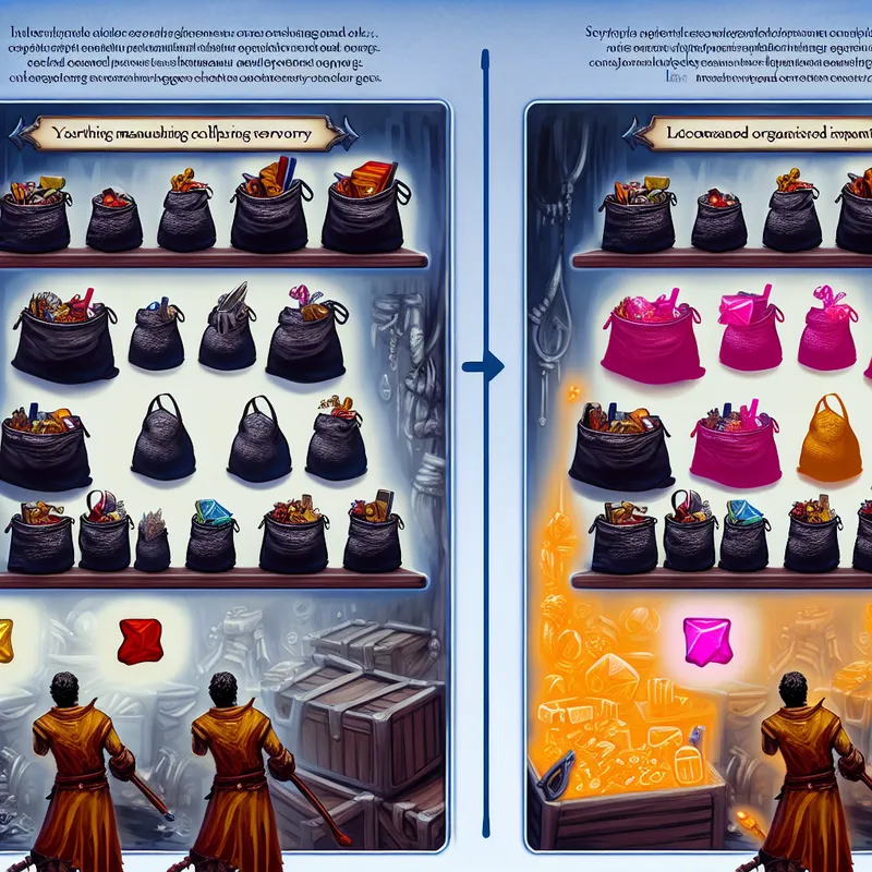 World of Warcraft player organizing their bag management with better bags.