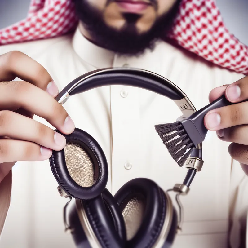 Cleaning earpads to resolve noise cancelling headphone issues